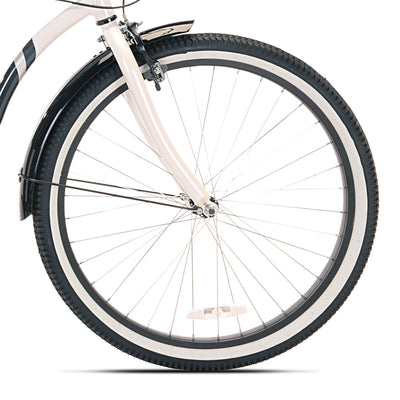 Oakwood Men's 26" White Wall Cruiser Bike with 7 Speed Gear Shift (Incomplete)