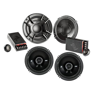 Polk Audio 6.5" 300W 2-Way Speakers w/ Kicker 6.5-Inch 100W 2-Way 4-Ohm Speakers