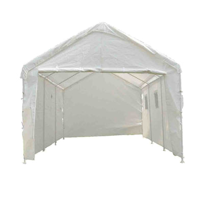 True Shelter White 10 x 20 Foot Universal Enclosed Event Storage | Open Box