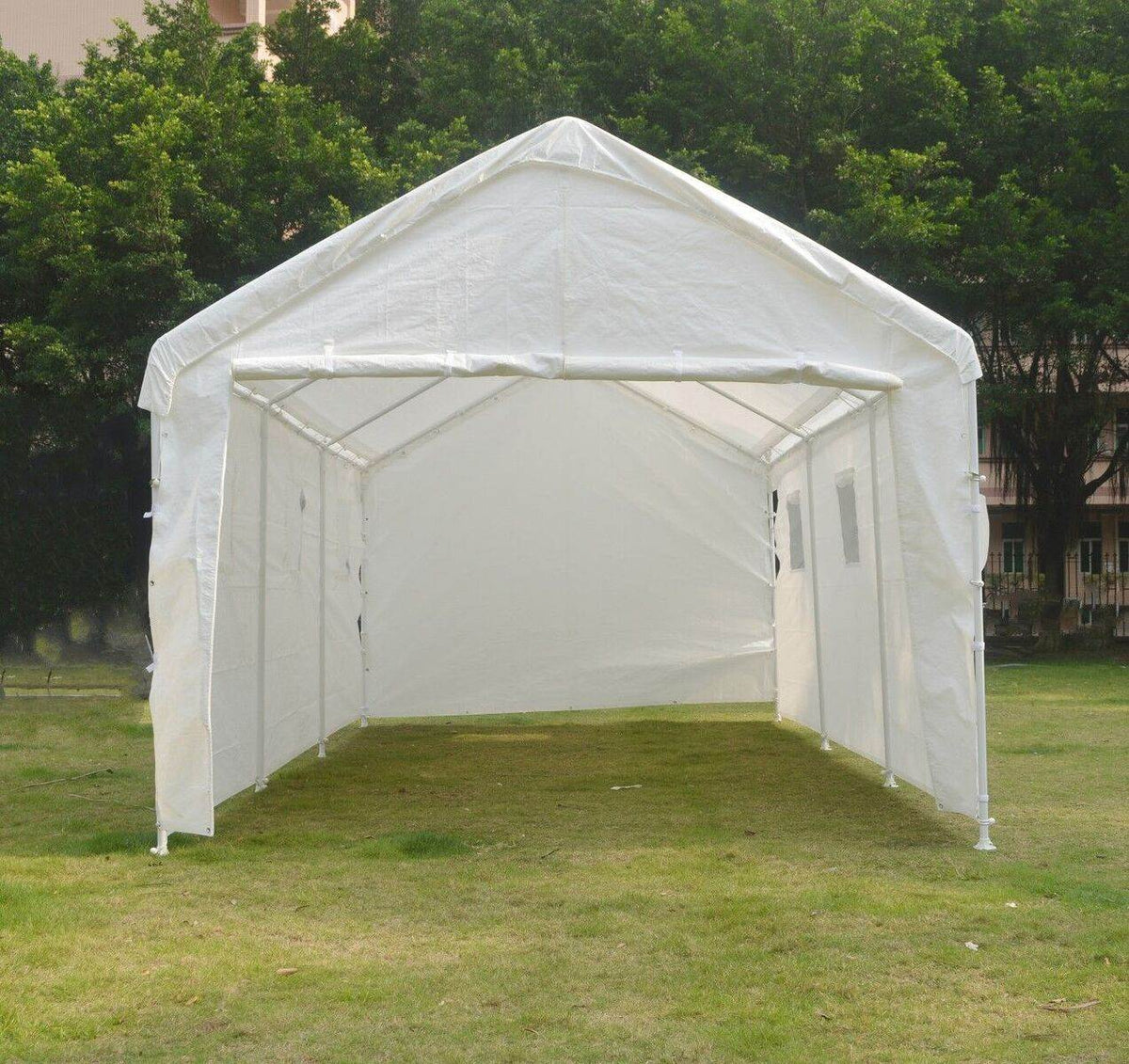 True Shelter White 10 x 20 Foot Universal Enclosed Event Storage | Open Box