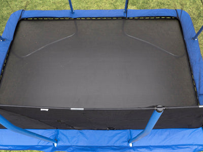 JumpKing 10 x 14 Foot Rectangular Trampoline with Safety Net, Blue (Open Box)