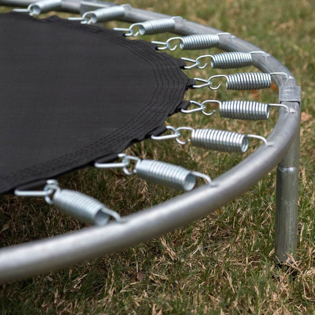 JumpKing 48-Inch Bouncer Kids Mini Small Trampoline w/ Handrail, Blue (Open Box)