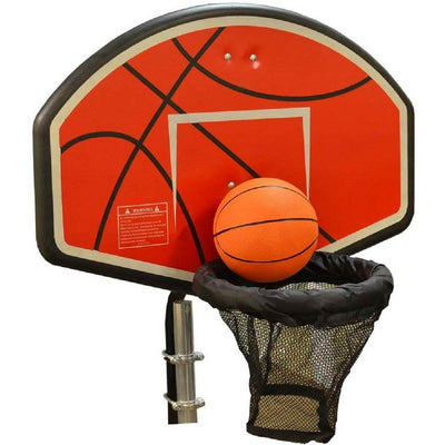 JumpKing Trampoline Basketball Hoop with Attachment and Inflatable Basketball (Refurbished)