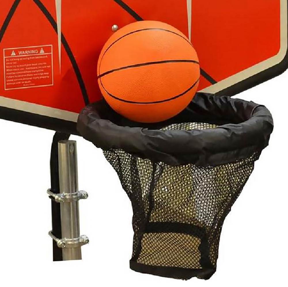 JumpKing Trampoline Basketball Hoop, Attachment, Inflatable Basketball (Damaged)