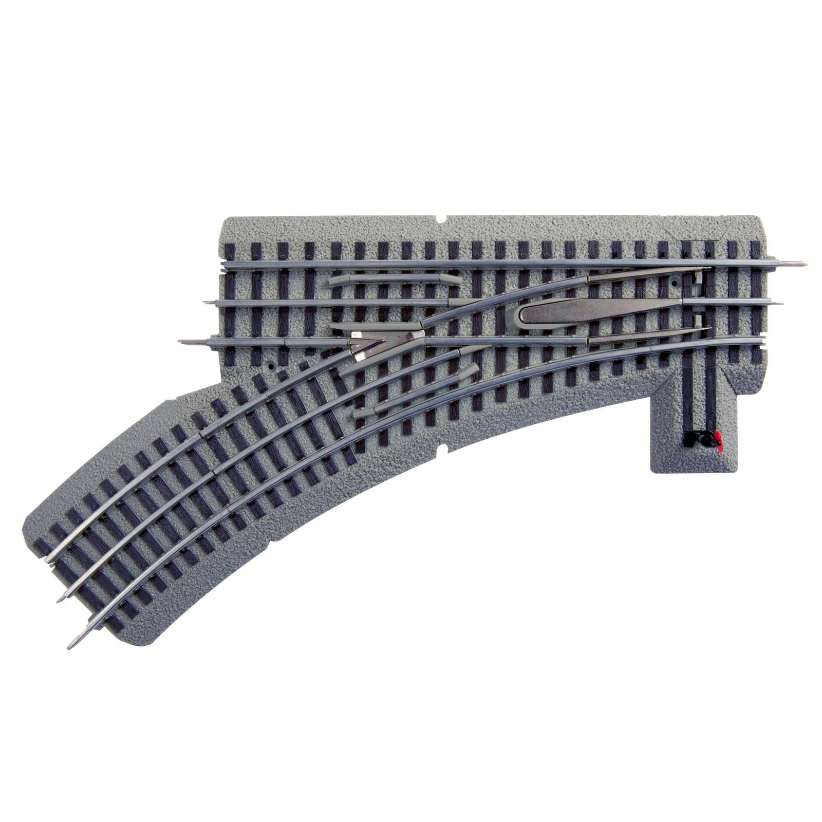 Lionel Trains O-Gauge Fastrack O36 Manual Left Hand Switch Track Piece w/ Curve - VMInnovations
