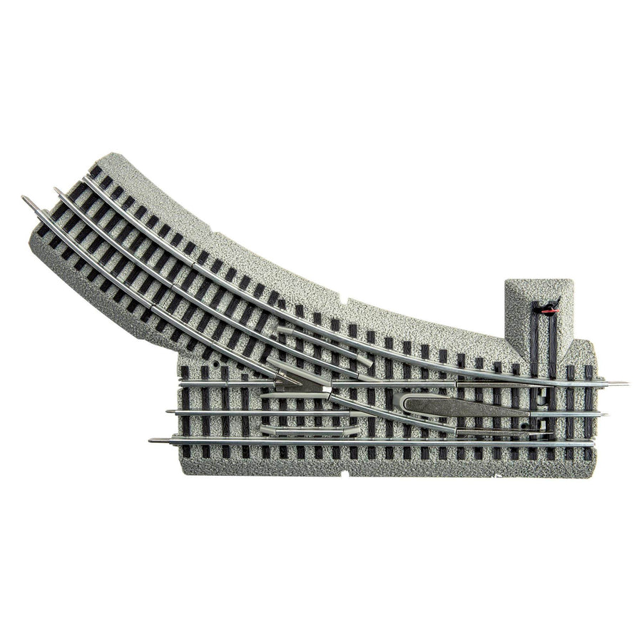 Lionel O-Gauge Fastrack Manual Right Hand Switch Track Piece w/ Curve (Open Box) - VMInnovations