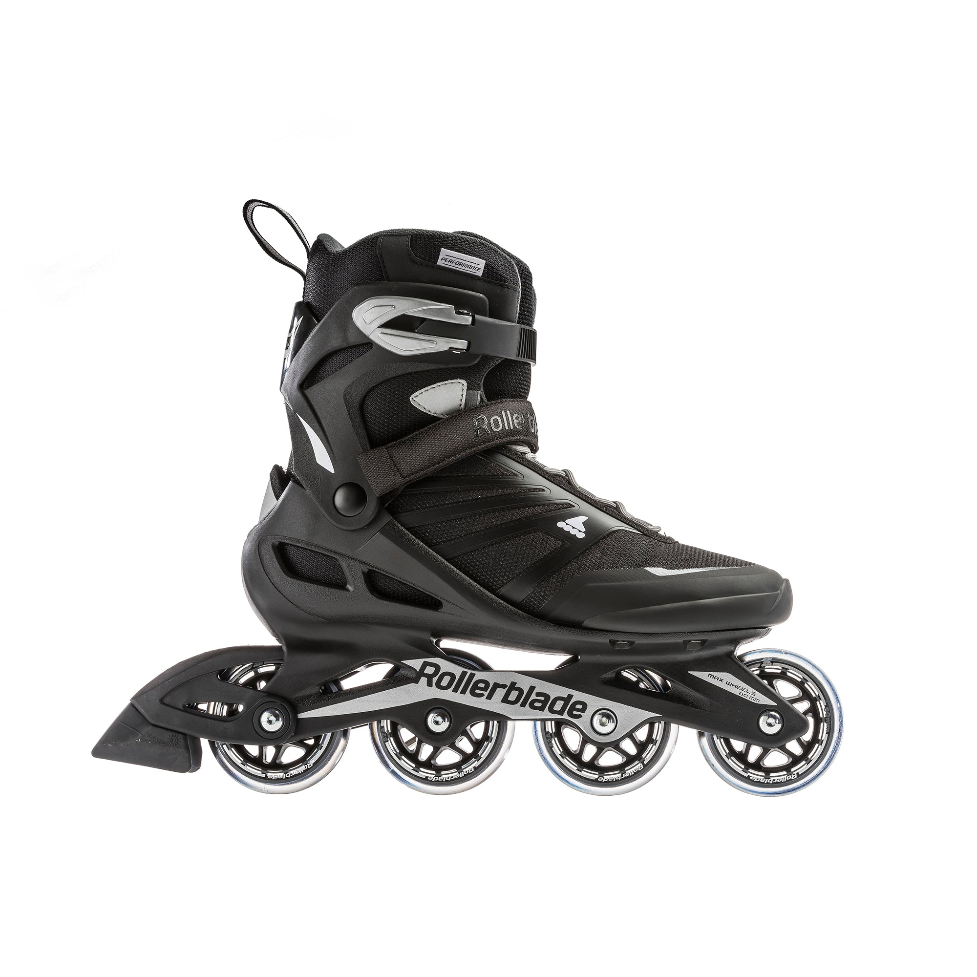 Rollerblade Adult Mens Beginner Fitness Inline Skates, Size 9, Black (For Parts)