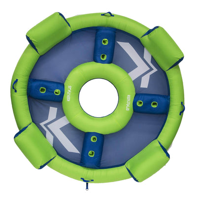 Kelsyus Big Nauti 4-Person Inflatable Pool Float Tube Raft, 80108 (Open Box)