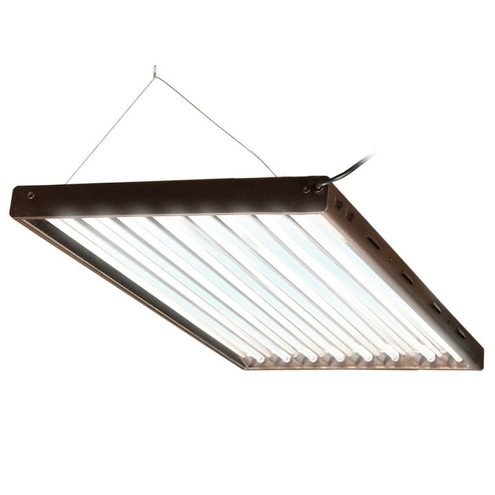 Hydrofarm Agrobrite Designer FLP48 4 Foot T5 8 Tube Grow Light with 432W Bulbs - VMInnovations