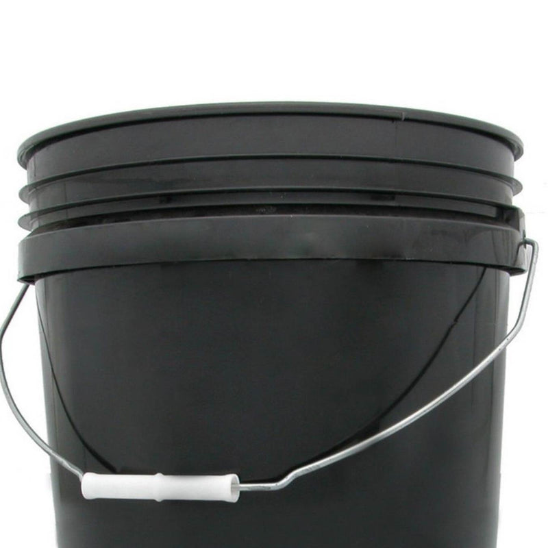 Hydrofarm Hydroponics Black Plastic Water & Gardening Bucket, 5 Gallons | HG5G