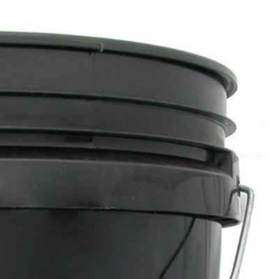 Hydrofarm Hydroponics Black Plastic Water & Gardening Bucket, 5 Gallons | HG5G