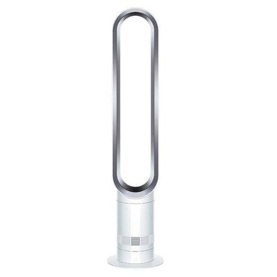 Dyson AM07 40" Bladeless Tower Fan + Remote, White/Iron | Used