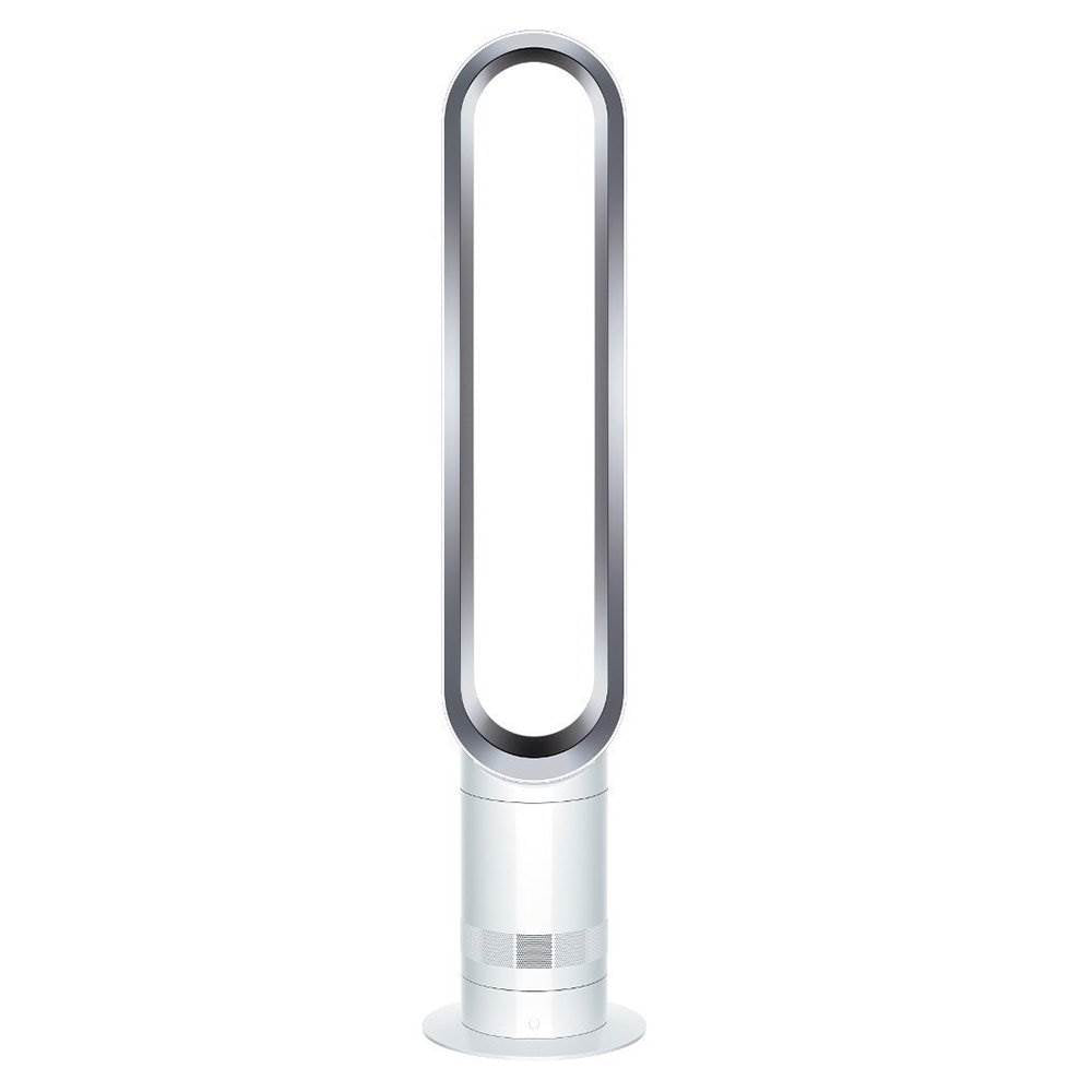 Dyson AM07 40" Bladeless Tower Fan + Remote, White/Iron | Open Box