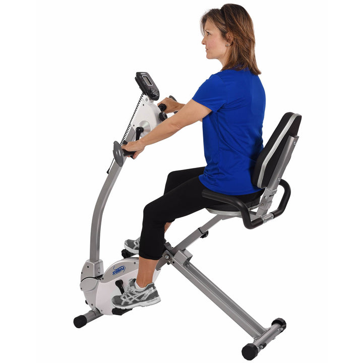 Stamina Products Recumbent Exercise Bike w/ Upper Body Exerciser | Open Box