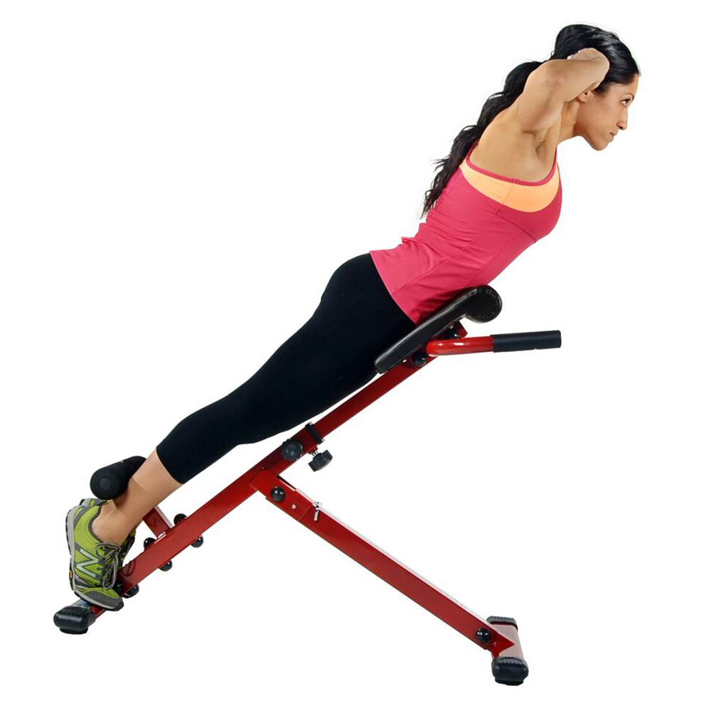 Stamina X Adjustable Ab Back Core Strength Exercise Fitness Hyperextension Bench - VMInnovations
