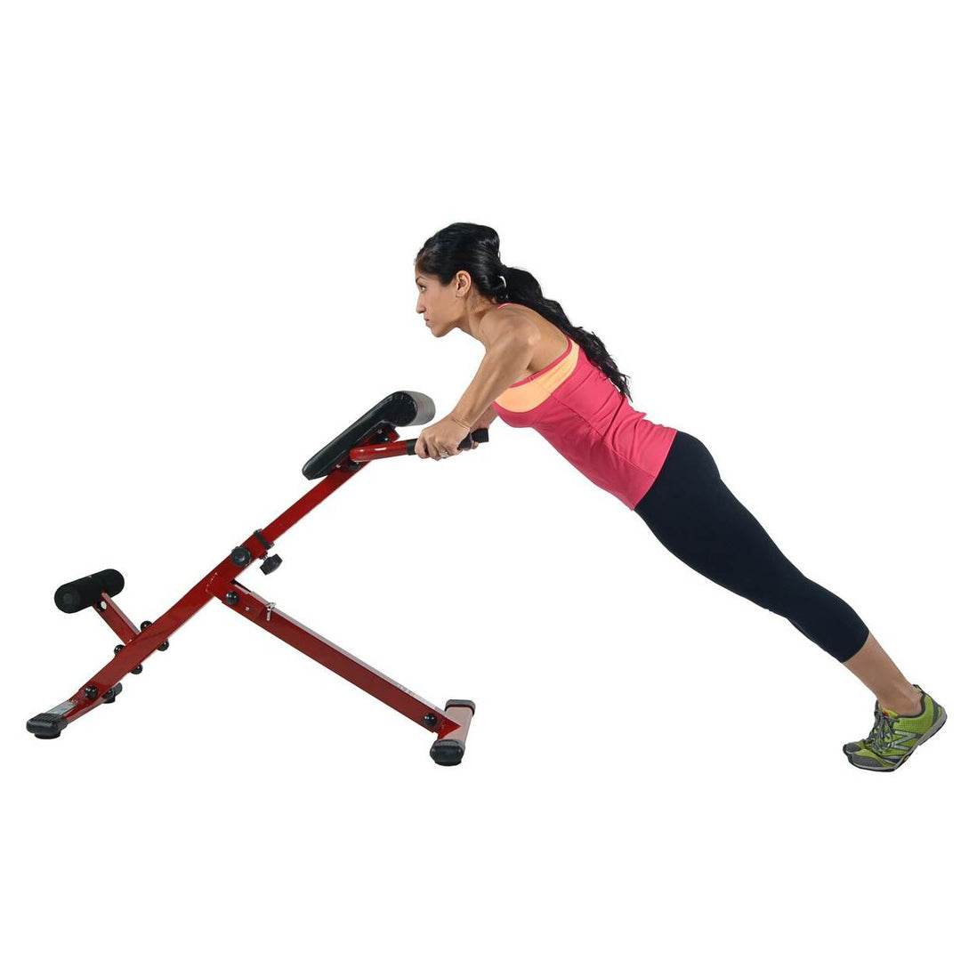 Stamina X Adjustable Ab Back Core Strength Exercise Fitness Hyperextension Bench - VMInnovations