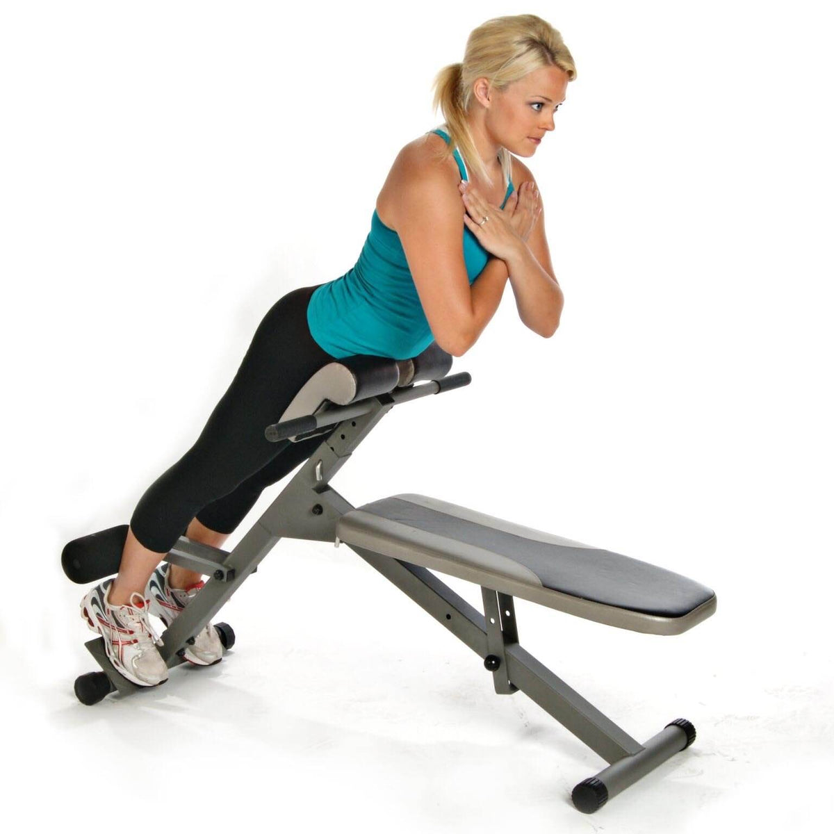Stamina Ab Hyper Core Adjustable Decline Workout Exercise Bench Pro (Open Box)