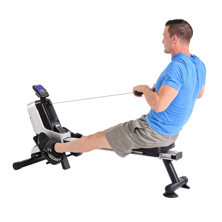 Stamina Programmable Magnetic Rowing Machine with Heart Rate Strap (For Parts)