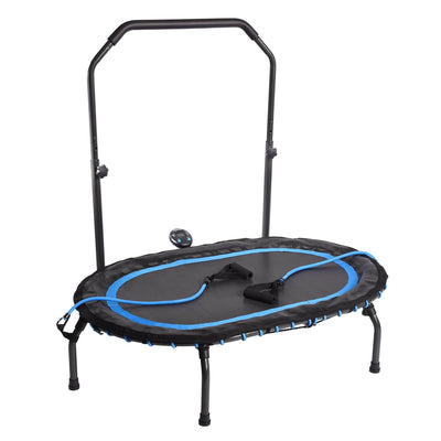 Stamina InTone Oval Fitness Rebounder Trampoline with Handlebars (Damaged)