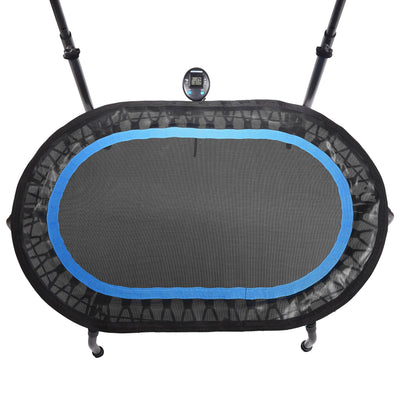 Stamina InTone Oval Fitness Trampoline for Cardio with Handlebars (Open Box) - VMInnovations
