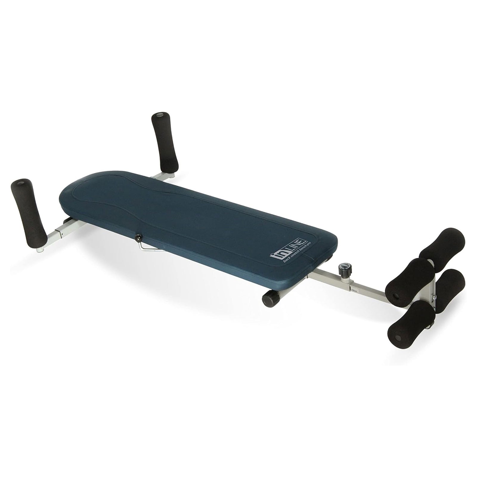 Stamina Products In-Line Traction System Stretch Bench, Blue & Gray (Open Box) - VMInnovations