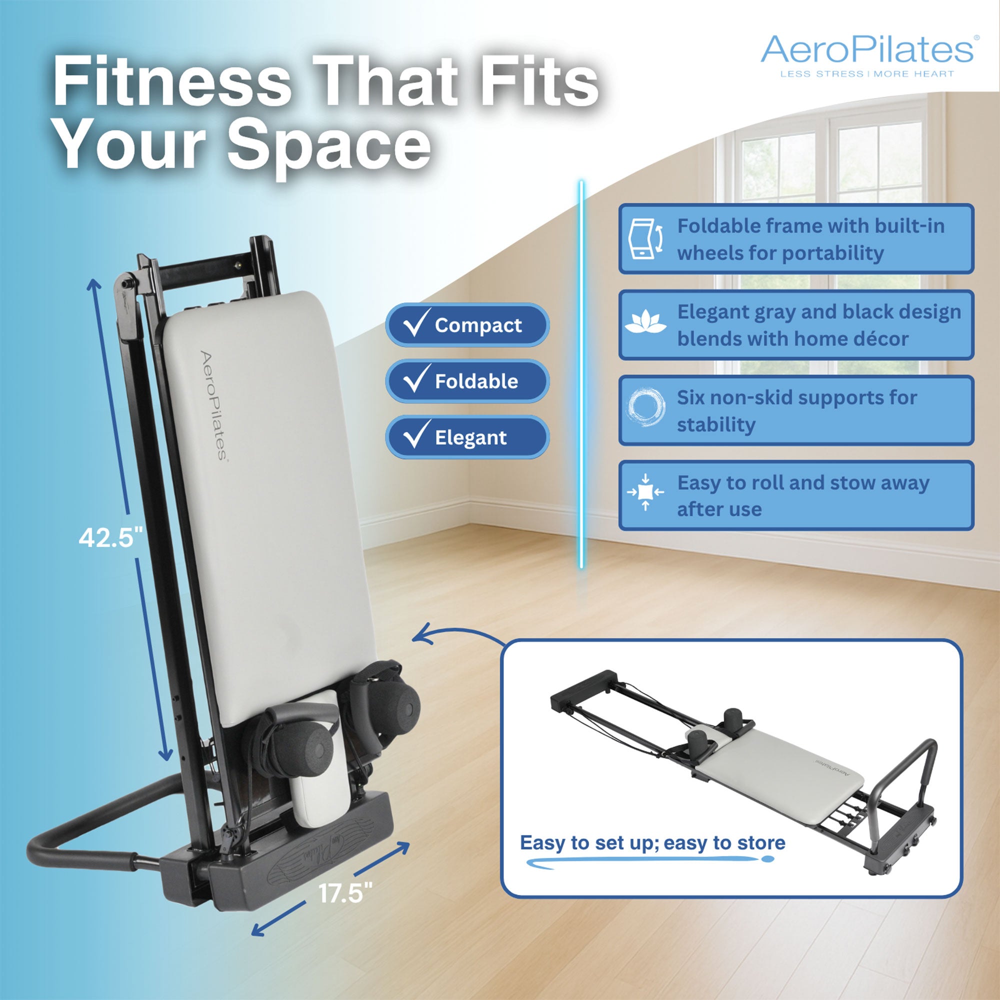 Stamina AeroPilates 287 Folding Pilates Workout Reformer Machine (For Parts) - VMInnovations