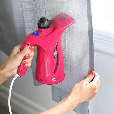 Steamfast 800W Portable Handheld Laundry Fabric Travel Steamer, Pink | Open Box
