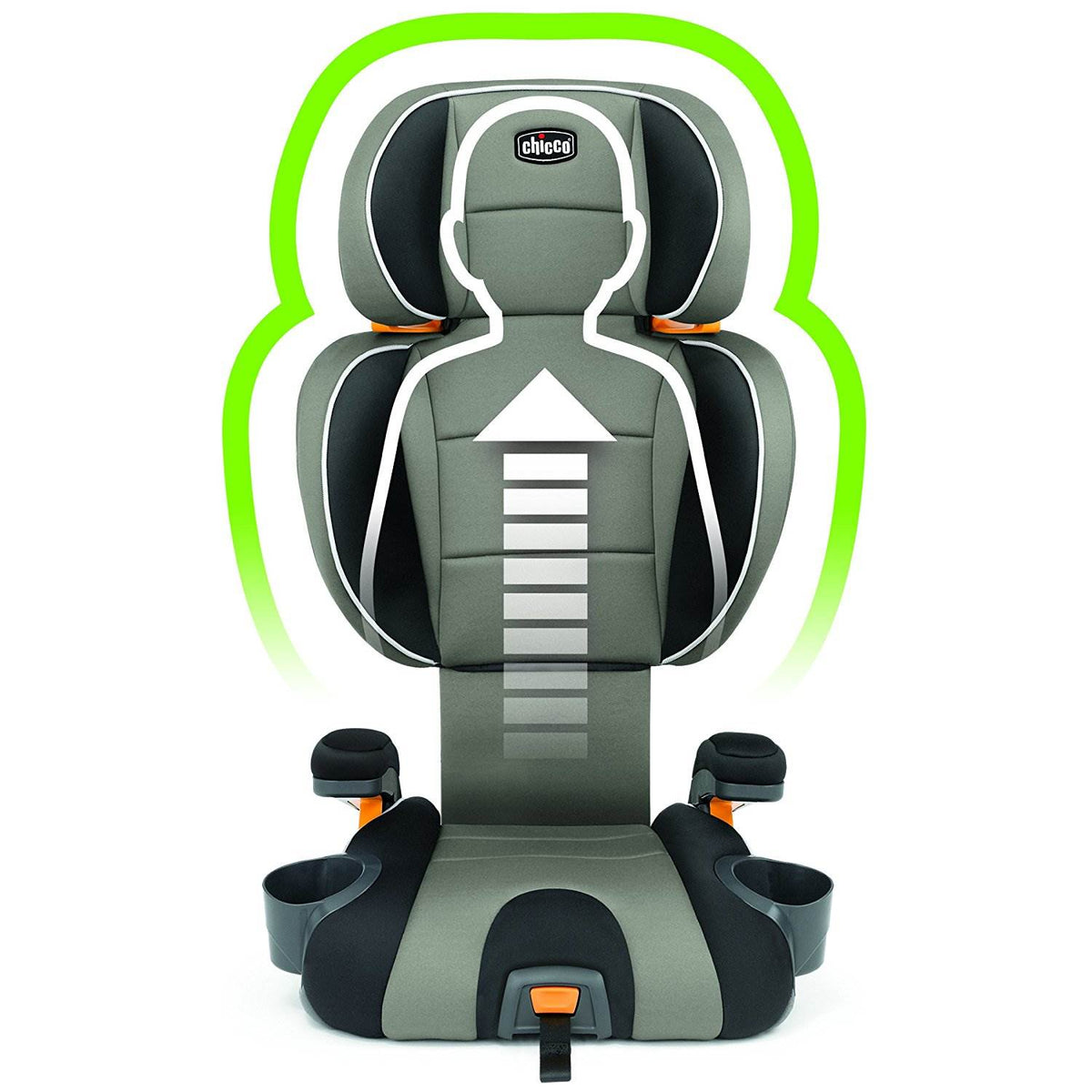 Chicco KidFit 2-in-1 Belt Positioning Big Kid Booster Seat, Spectrum (Open Box)
