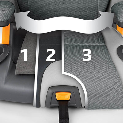 Chicco KidFit 2-in-1 Belt Positioning Big Kid Booster Seat, Spectrum (Open Box)