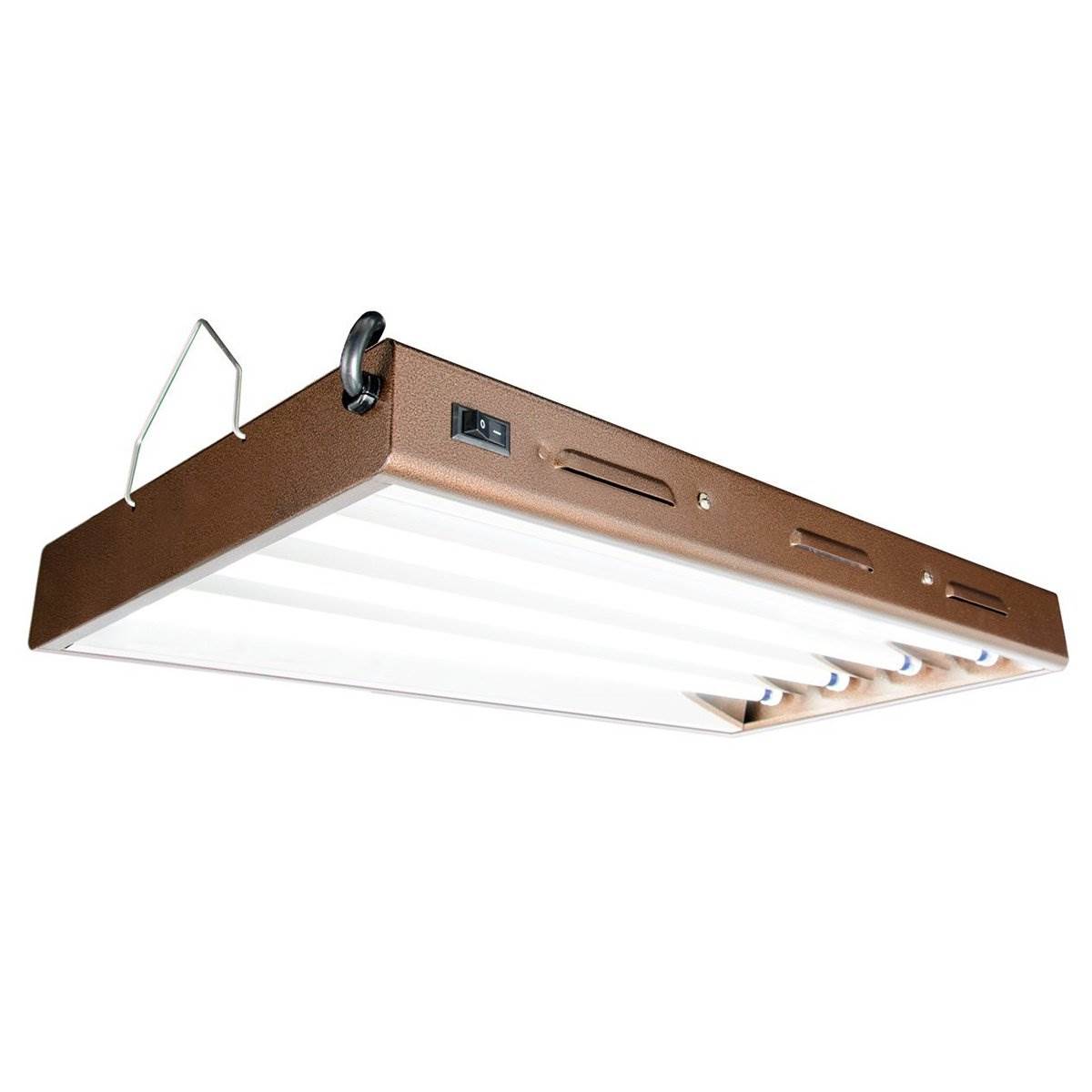 Agrobrite Designer T5 96W 2' 4-Tube Grow Light Fixture + Lamps (For Parts)