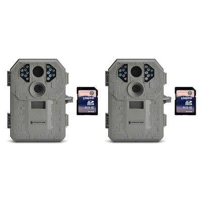 Stealth Cam P12 6MP Scouting Game Trail Camera, 2 Pack + 8GB SD Card, 2 Pack