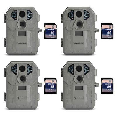 Stealth Cam P12 6MP Scouting Game Trail Camera, 4 Pack + 8GB SD Card, 4 Pack