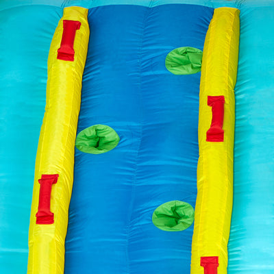 Kahuna Triple Blast Outdoor Inflatable Splash Pool Backyard Water Slide (Used)