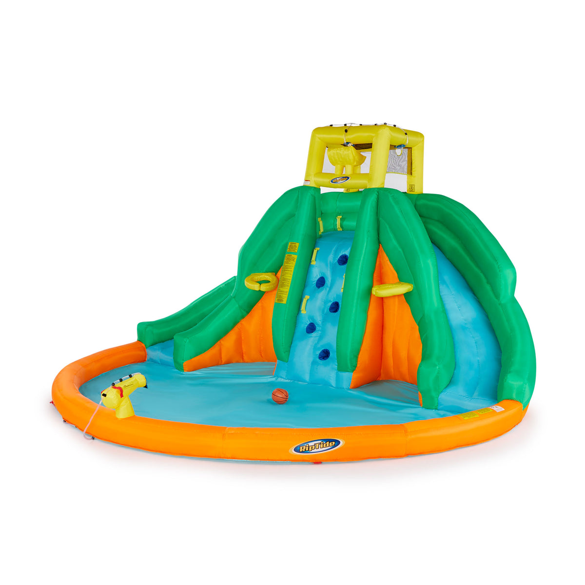 Magic Time Twin Peaks Kids Inflatable Splash Pool Water Slide Park | Open Box