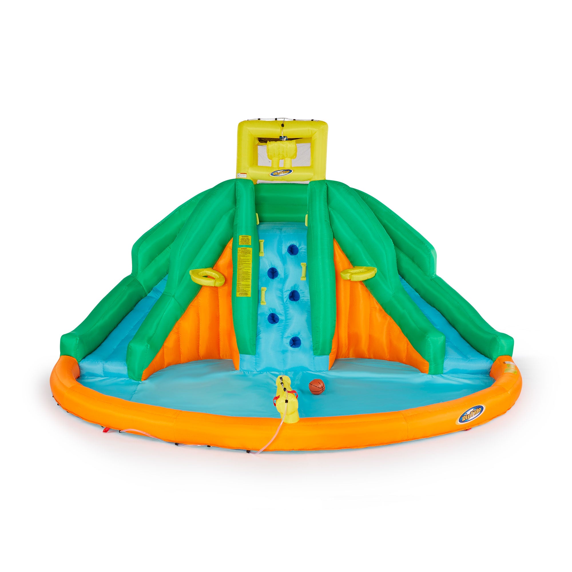 Magic Time Twin Peaks Kids Inflatable Splash Pool Water Slide Park | Open Box