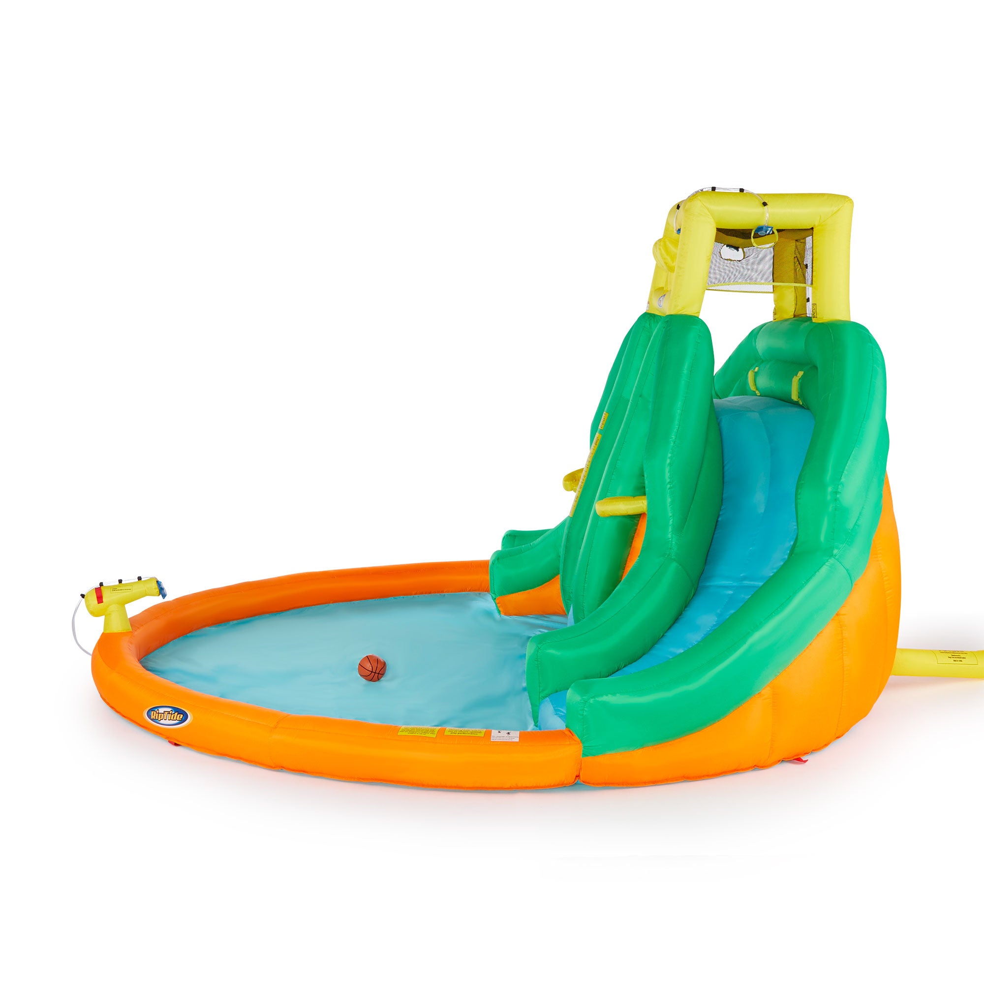 Kahuna Twin Peaks Inflatable Splash Pool Backyard Water Slide Park (For Parts)