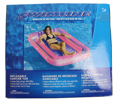 71" Swimming Pool Inflatable Suntan Tub Float Lounge (Open Box)(3 Pack)