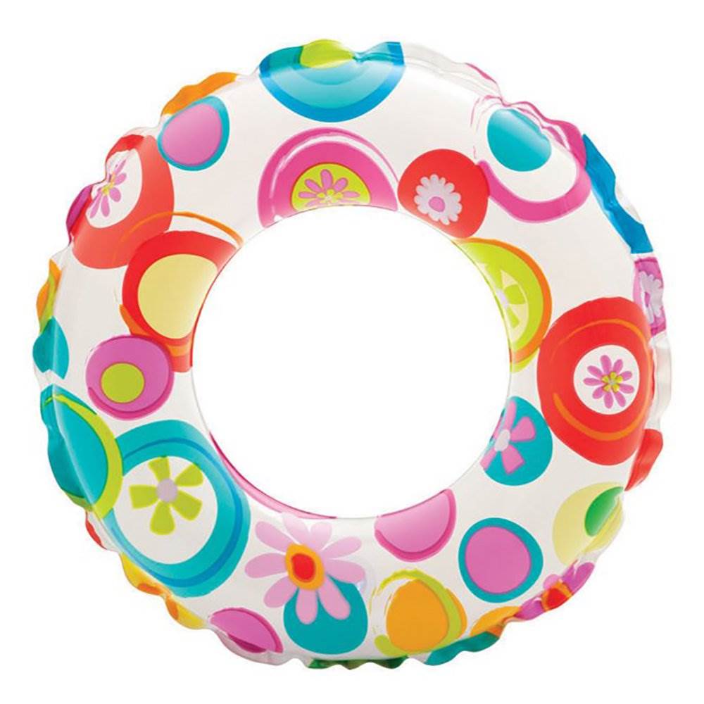 Intex Inflatable 20-Inch Lively Ocean Friends Print Kids Tube Swim Ring