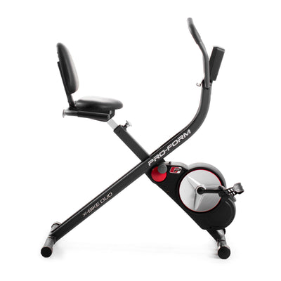 ProForm X-Bike Duo Upright & Recumbent Frame SpaceSaver Exercise Bike (Open Box)