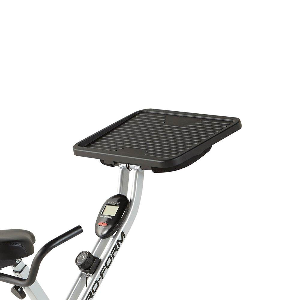 ProForm Foldable Portable Stationary Fitness Desk Exercise Bike with Desktop