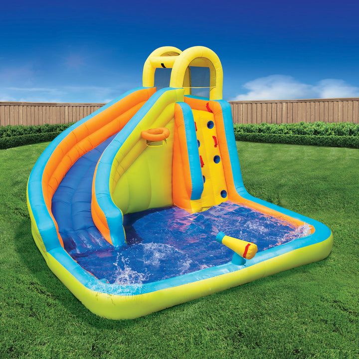 Banzai 28140 Splash 'N Blast Kids Backyard Inflatable Water Slide Park (Used) - VMInnovations