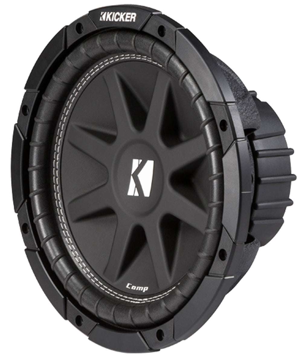 Kicker 12" 600W Subwoofers (2), GMC Dual Sub Box, Car Amplifier, and Wiring Kit