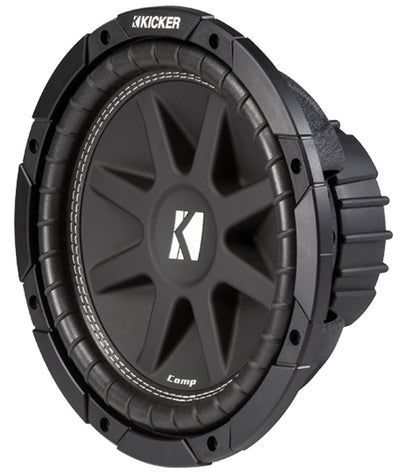 Kicker 12" 600W Subwoofers (2), GMC Dual Sub Box, Car Amplifier, and Wiring Kit