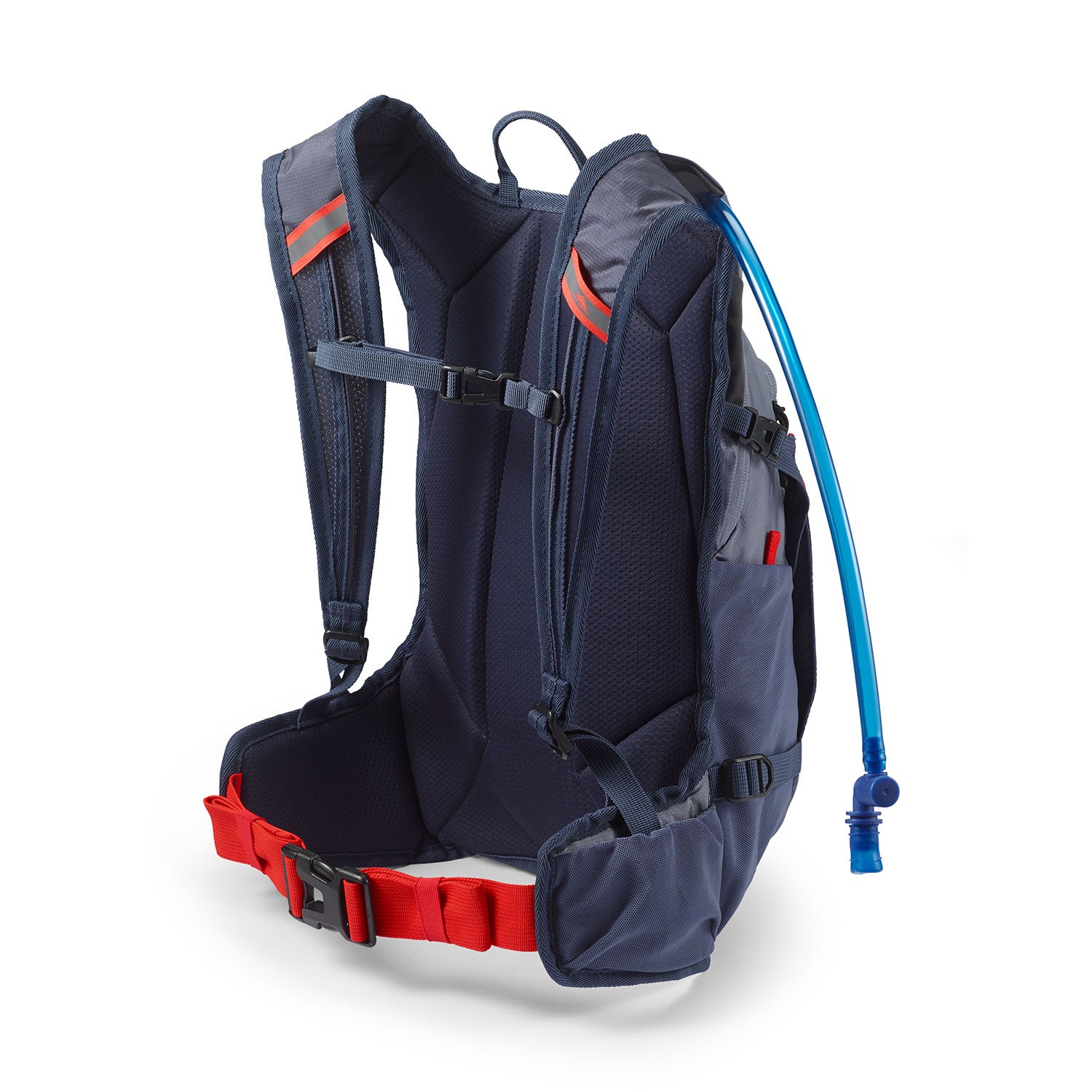 High Sierra Hydrahike 2.0 16L Hydration Water Backpack for Hiking, Gray & Red
