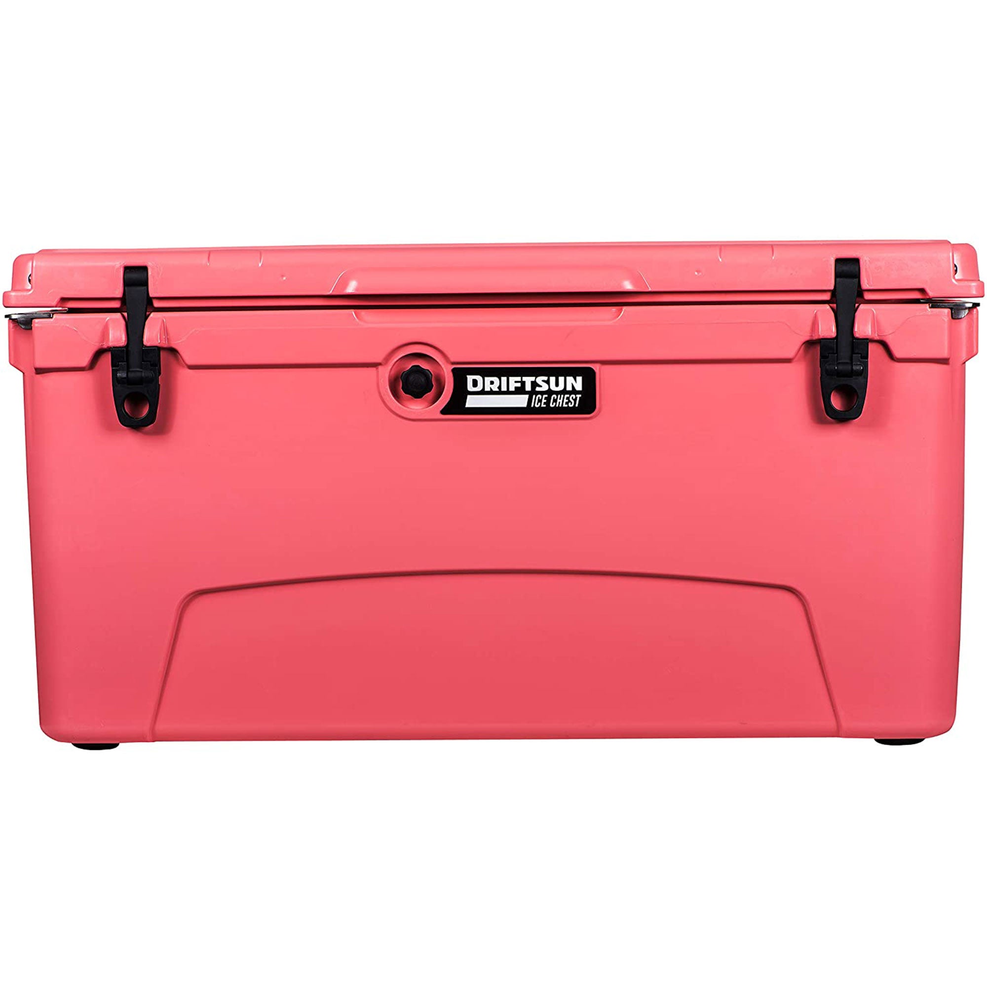 Driftsun Portable 110 Quart Insulated Hard Ice Chest Cooler, Coral (For Parts)