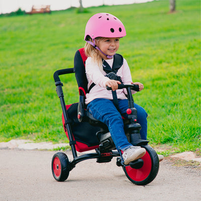 smarTrike STR7 6 in 1 Pushchair, Stroller, and Tricycle for 6-36 Months, Red