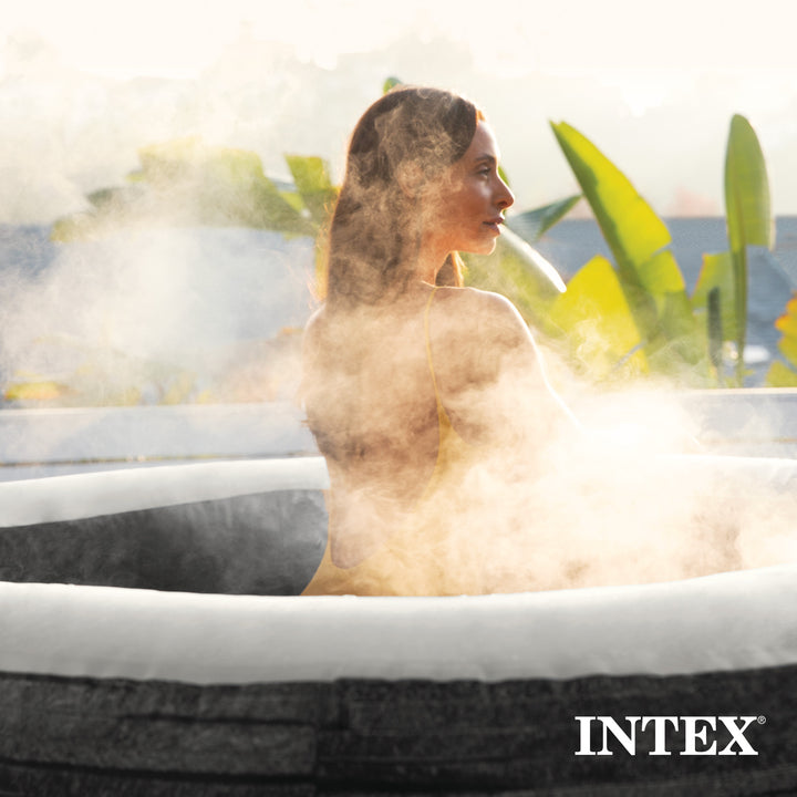 Intex PureSpa Plus Inflatable Spa, Maintenance Kit, & Removable Seat (2 Pack)