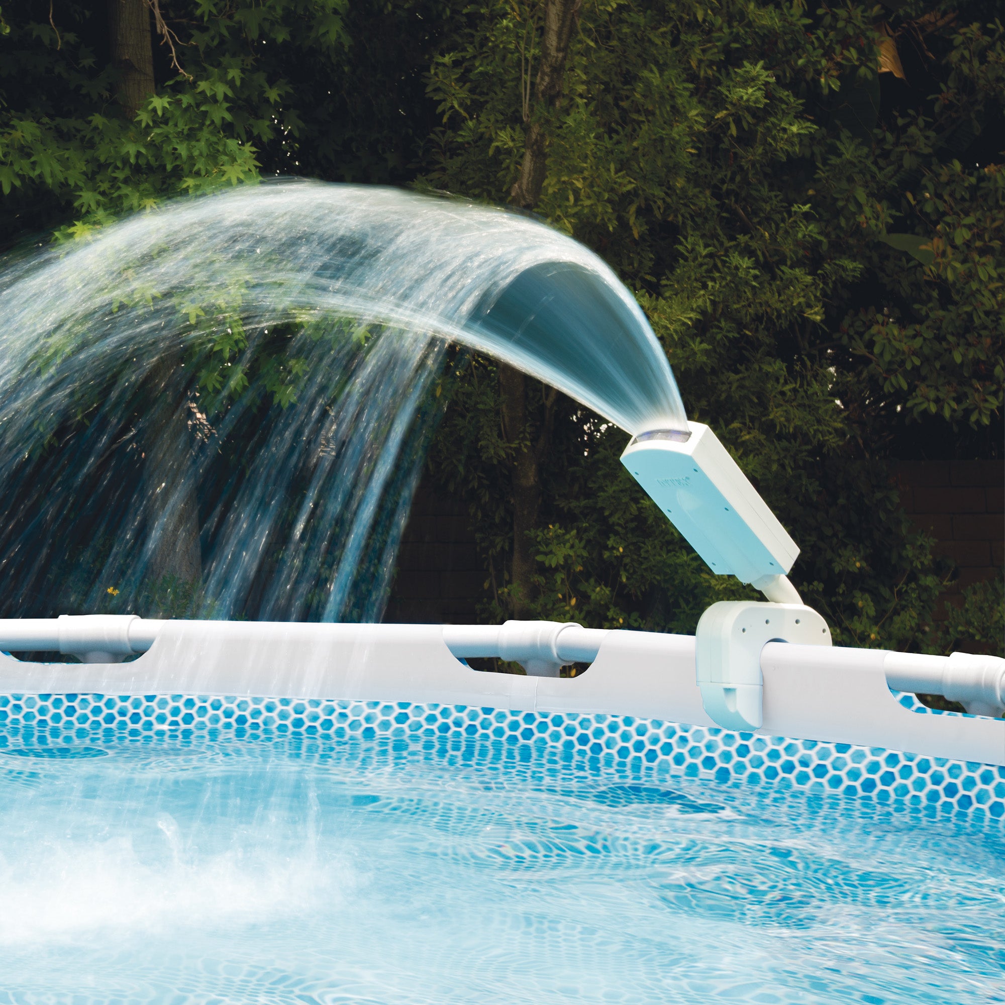 INTEX LED Pool Sprayer w/ Multi-Color Lights– Above-Ground Frame Pool Compatible