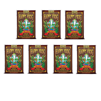 Foxfarm Happy Frog Ph Adjusted Garden Potting Soil Mix, 2 Cubic Feet, (7 Pack)