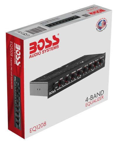 BOSS 4-Band Preamp Car Audio Equalizer w/Sub EQ Output (Certified Refurbished)